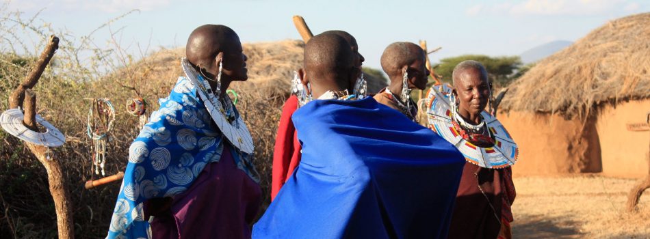 The masai tribe at Olpopongi cultural village Tanzania